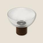 Glass Bowl With Wood Stand