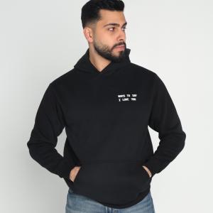 Casual hoodie with fur inside