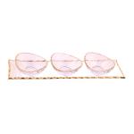 Glass Trey With 3 Glass Bowl (Gold Trimmed)