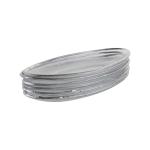 6-Piece Glass Serving Plate (Textured Edges)