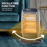 Halogen Heater with Oscillating Function