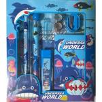 Undersea World Kids Stationery Gift Set 7 in 1