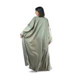 Graceful Button Embellished Sand Flow Abaya