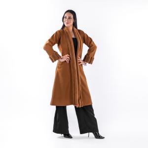 Women's Fur Textured Casual Long Coat