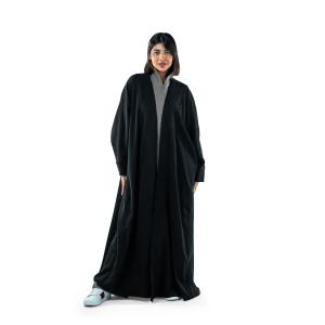 عباية مفتوحة أنيقة بأكمام واسعة