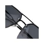Rider Women's Geometric Aviator Rimless Sunglasses
