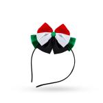 رباط شعر بنات بتصميم علم الكويت -موديل ٤