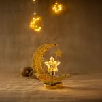 Moon Shape Stand with Star Lights