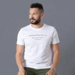 Mens Round Neck Half Sleeve T Shirt - Front Printed