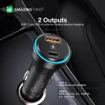 Amazingthing Flexipower Pro Pd43W 2 Port Car Charger  - Black