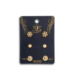Artificial Swirl Pattern Stud Earrings Set