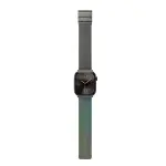 Amazingthing Omni Style Flip Watch Band For Apple Watch 49/45/44/42/41/40/38Mm Rainbow & Black