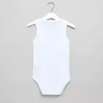 Baby Juniors Solid Sleeveless Bodysuit with Round Neck - Set of 3