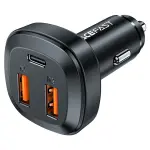 ايس فاست شاحن سيارة معدني B9 66W بثلاثة منافذ (2USB-A + USB-C)