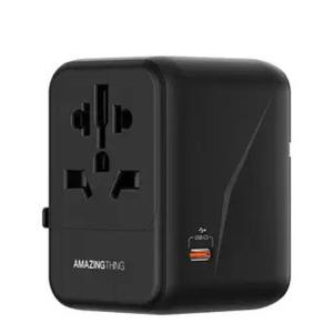 محول السفر العالمي من أمايزنغ ثينغ PD35W – بمنفذين USB-A و3 منافذ USB-C
