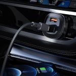 ايس فاست شاحن سيارة معدني B3 66 واط (USB-C+USB-C+USB-A) بثلاثة منافذ