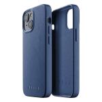 Mujjo iPhone 13 mini Full Leather Case - Monaco Blue
