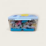 Play Dough Set in Mini Pink Refrigerator Style Box - 18 Colors with Fun Molds and Tools