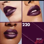 ميك أب فور إيفر روج آرتيست لون غني ومكثف #220 (باسيونيت فيج) – 3.2 جرام | أحمر شفاه كريمي يدوم طويلا