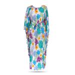 Tropical Breeze Pleated Kaftan Dress