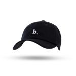 Letter b Embroidered Black Adjustable Baseball Cap