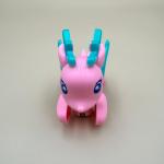 Fantasy Deer Toy with Wings, Crown, Flowers and Wheels