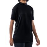 Mock Neck Oversized Tee – Short Sleeve