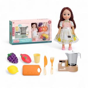 12" Doll with Juicer Machine Play Set