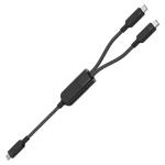 AceFast C5-11 USB-C 2-in-1 100W intelligent balance aluminum alloy connectors charging data cable