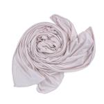 Cotton and Chiffon Scarf with Fine Stitch Edges - Light Khaki
