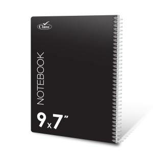 Class 7x9 Black SPIRAL NB (80 SH)