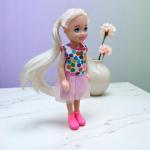 Cupcake Sweetheart Doll Denim Skirt and Boots