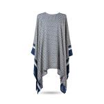 Women's Geometric Print Kaftan with Bold Border Trim