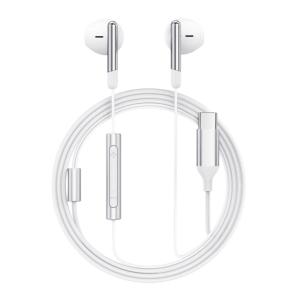 سماعة AceFast L3 بسلك وموصل USB-C – أبيض