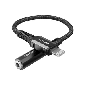 ايس فاست كابل  C1-06 Lightning إلى 3.5 مم - سبيكة ألمنيوم مقاوم للتشابك صوت عالي الوضوح للآيفون والسماعات