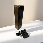 Cube Aroma Tower Diffuser – Glossy Gold & Black