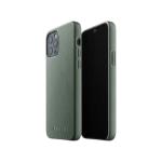 Mujjo iPhone 12/12 Pro Full Leather Case - Slate Green