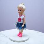Cupcake Sweetheart Doll Denim Skirt and Boots