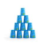 Knockdown Toss Stacking Cups with Soft Throwing Bag - Flame Like Pattern