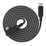 كابل شحن AceFast C5-03 USB-C إلى USB-C بزاوية قائمة – قدرة 100 واط، غلاف من الألومنيوم