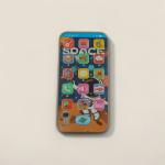 Kids' Space Theme Musical Learning Phone Round Camera Design