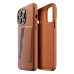Mujjo iPhone 13 Pro Max Full Leather Wallet Case - Tan