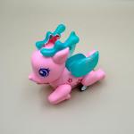 Fantasy Deer Toy with Wings, Crown, Flowers and Wheels