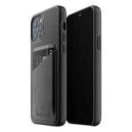 Mujjo iPhone 12/12 Pro حافظة جلدية كاملة - أسود