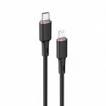 ايس فاست كابل شحن ونقل بيانات C2-01 USB-C إلى Lightning بغطاء من سبائك الزنك والسيليكون