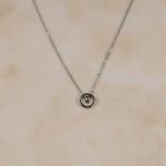 Minimalist Interlocking Circle Pendant Necklace