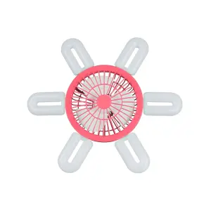 U-Shaped Ceiling Fan Light with Remote Control