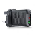 شاحن A99 PD30W GaN فائق السرعة - مزدوج المنافذ (USB-C + USB-A) قابس بريطاني (UK)