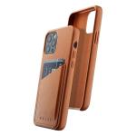 حافظة Mujjo iPhone 12 Mini جلدية المحفظة - بني