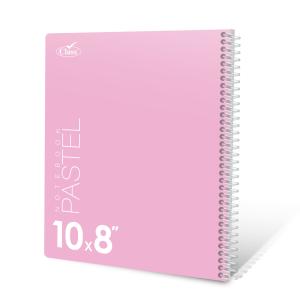 كلاس دفتر سلك 8x10 وردي 60 ورقة
